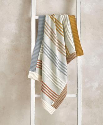 Knitted Blanket - Multi Colour Striped – Mamas & Papas UK