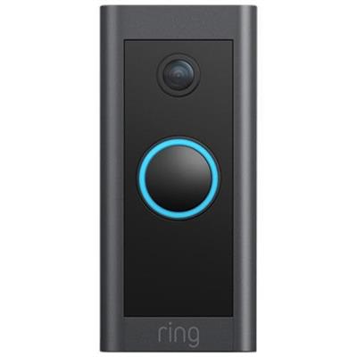 Ring Wired Wi-Fi Video Doorbell - Black | Best Buy Canada