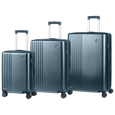 Champs Velora 3-Piece Hard Side Expandable Luggage Set - Blue | Best Buy Canada