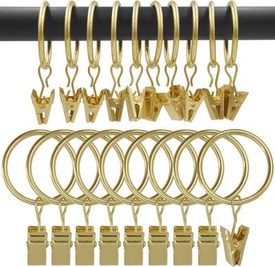 Amazon.com: AMZSEVEN 100 Pack Curtain Rings with Clips, Drapery Clips with Rings, Drapes Rings 1.26 in Interior Diameter, Fits up to 1 in Curtain Rod,