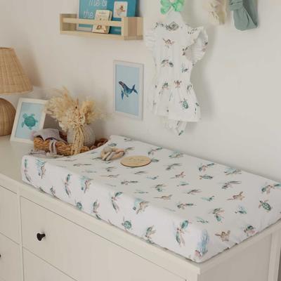 Turtle Organic Fitted Bassinet Sheet & Change Pad Cover | Snuggle Hunny