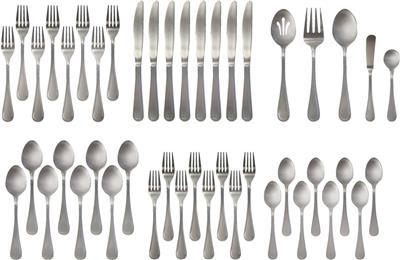 MASTER Chef 45pc Stainless Steel Flatware Set, Serves 8
