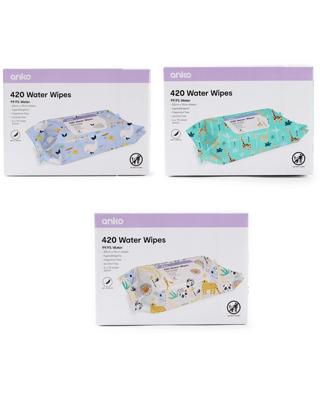 420 Pack Water Wipes - Assorted - Kmart
