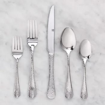 Chicago Hammered Stainless-steel Cutlery, 60-piece | Costco