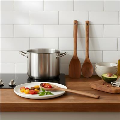 JS GOURMET Acacia Wood utensils, set of 3 pieces