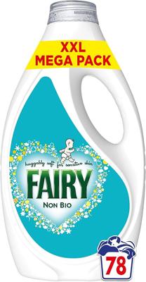 Fairy Non Bio Liquid Laundry Detergent, 78 Washes 2.418 l, Voted Number 1 For Sensitive Skin : Amazon.co.uk: Grocery