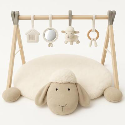 BooBoo Baby EWE & ME Play Mat Baby Gym | Wooden Activity Tummy Time Playmat | Ewe & Me Super Soft Sheep Design | x4 Detachable Sensory Toys : Amazon.c