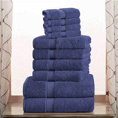 Superior Egyptian Cotton Pile Heavyweight 10-Piece Towel Set