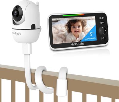 Amazon.com: HelloBaby Baby Monitor No WiFi with Mount, 5 IPS Screen and 30-Hour Battery Life with VOX Mode, Baby Phone with Camera and Audio, Portab