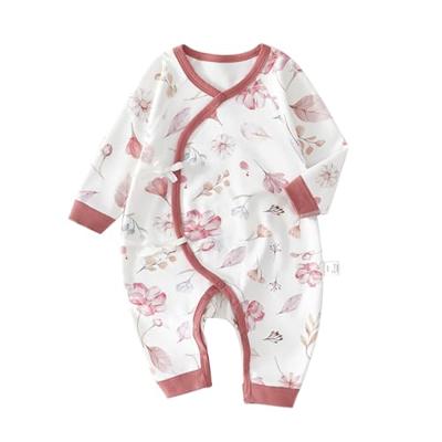 Cherie Kids 100% Organic Cotton Soft 0-6 Months Unisex Footless Newborn Baby Sleepers Pajamas Romper Boys Girls Long Sleeve