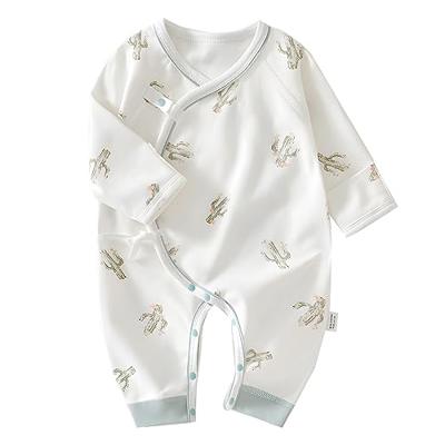 Cherie Kids 100% Organic Cotton Soft 0-6 Months Unisex Footless Newborn Baby Sleepers Pajamas Romper Boys Girls Long Sleeve