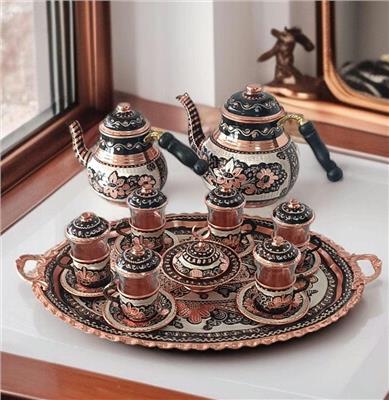 Turkish Tea Set Copper
