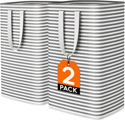 Amazon.com: Lifewit 2 Pack Laundry Hamper Large Collapsible Laundry Baskets, Freestanding Waterproof Clothes Hamper with Easy Carry Handles in Laundry