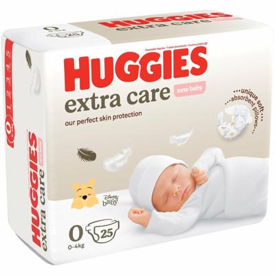 Huggies extra care disposable diapers size 0 25s 586