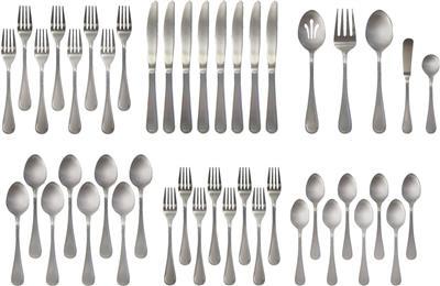 MASTER Chef 45pc Stainless Steel Flatware Set, Serves 8