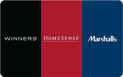 Winners, Marshalls and Homesense Gift Card