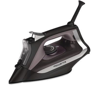Rowenta 1700W Compact Steam Iron with Stainless Steel Soleplate and Auto Shutoff, Brown/Black
