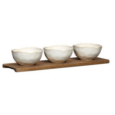 Set of 3 Bowls With Tray – Bouclair