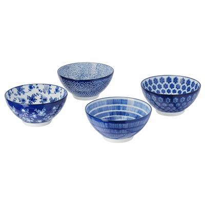 ENTUSIASM bowl, patterned/blue, 12 cm (4 ½) - IKEA CA