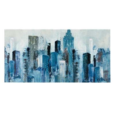 City Mood Embellished Canvas Wall Art, 60x30