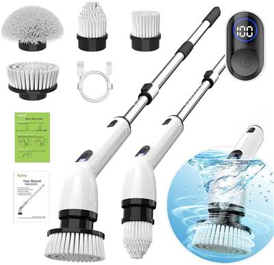 Amazon.com: TUYU Electric Spin Scrubber, Cordless Cleaning Brush for Bathroom,Home | IPX7 waterproof
