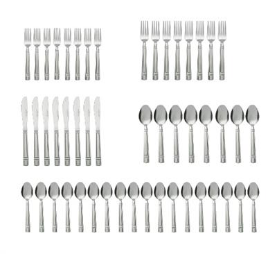 Mainstays 49 Piece Elena Stainless Steel Flatware | Walmart