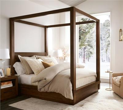 Belgian Flax Linen Duvet Cover in White | Pottery Barn