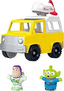 Amazon.com: Fisher-Price Little People Toddler Toy Disney & Pixar Toy Story Pizza Planet Truck with Buzz Lightyear & Alien Figures for Kids Ages 18+ M