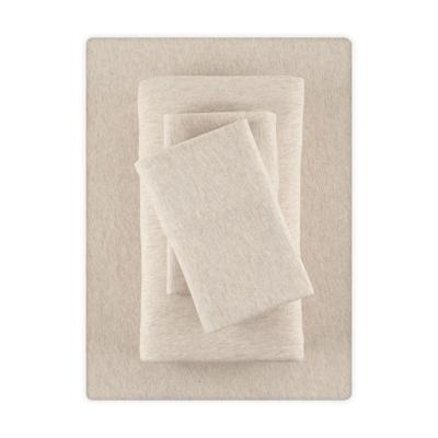 Mainstays Cotton Rich Extra Soft Jersey Bed Sheet Set, King, Oatmeal, 4 Pieces, Jersey Sheet Set Cotton and Polyester - Walmart.ca