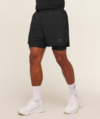 Gymshark Sport 5 2 in 1 Shorts - Black | Gymshark