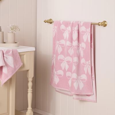 Adairs Kids - Pretty Bows Pink Towel Range | Adairs