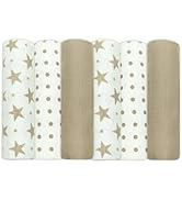 MuslinZ Muslin Cloths for Baby - Baby Burp Cloths - 6 Pack Muslin Squares - Large 70x70cm - Pure Cotton - Soft, Absorbent & Breathable - Multi Use New