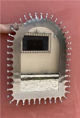 PUNCHED TIN MIRROR Hacienda Style Mirror, Folk Art, Handmade in Mexico - Etsy