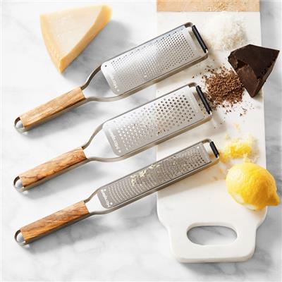 Microplane® Master Series Olivewood-Handled Paddle Grater | Williams Sonoma