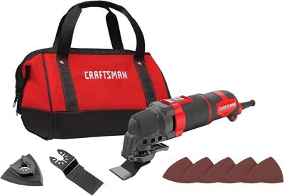 CRAFTSMAN Oscillating Tool, 3-Amp, Includes Universal Tool-free Accessory System, Blades, Sandpaper and Tool Bag, Corded (CMEW401) - Amazon.com