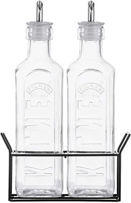 Kilner 0025.028 Set of 2 Oil Infusion Set 0.6L, Glass : Amazon.co.uk: Home & Kitchen