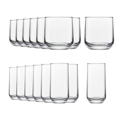 Libbey Ascent 16pc Tumbler Glassware Set, Dishwasher Safe, 8pc x 394-mL and 8pc x 473mL | Canadian Tire