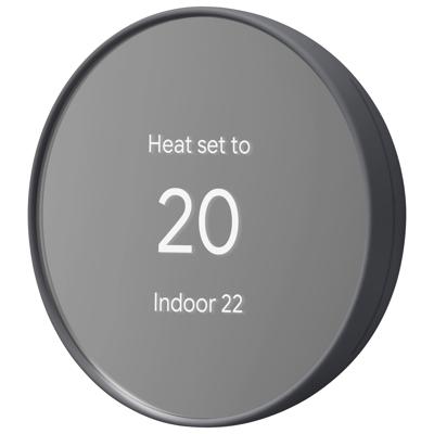 Google Nest Wi-Fi Smart Thermostat - Charcoal | Best Buy Canada