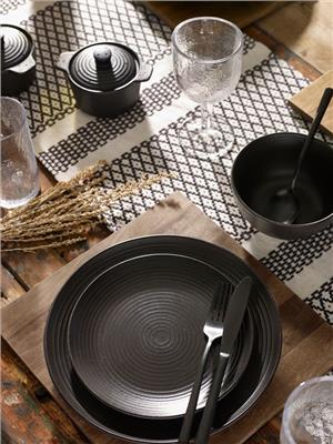 Buy Black Bronx 12 Piece Dinner Set from Next Australia