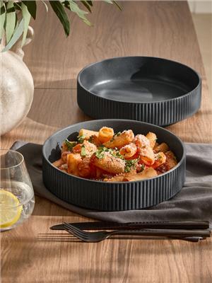 Buy Set of 4 Charcoal Grey Stamford Set of 4 Pasta Bowls from Next Australia