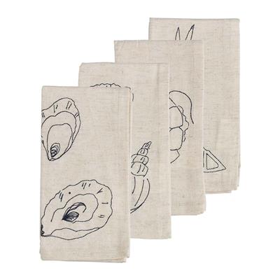 Ecology Feast Set of 4 Napkins - House