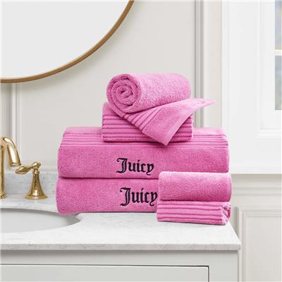 Juicy Couture Alyssa Bath Towels 6-Piece Set 2 Bath towels 2 Hand towels 2 Washcloths - 28x54/16x