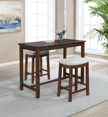Linon Claridge Counter Height Pub Table, 36 Tall, Rustic Brown Finish - Walmart.com