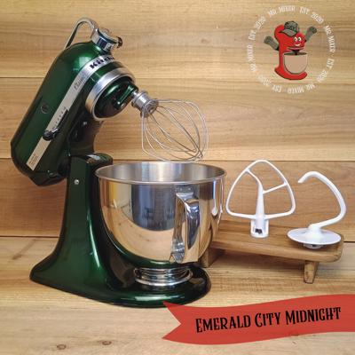 Mr. Mixer Signature Upgraded KitchenAid Emerald City Midnight With Coated Attachments — Mr. Mixer