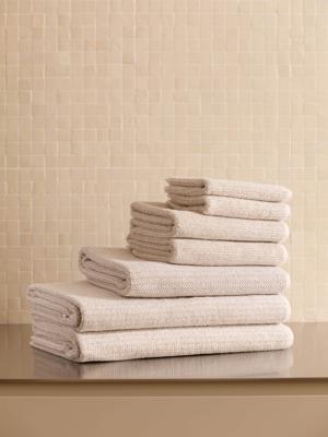 Buy Luxury Cream Towel Sets Online - Tweed Nougat