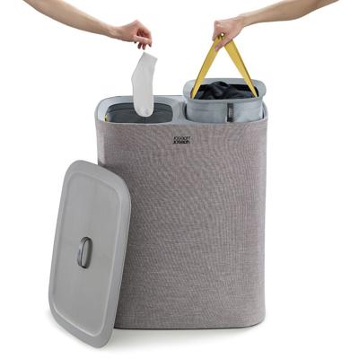 Joseph Joseph Tota 90L Twin Laundry Hamper Grey | Soko & Co