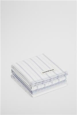 Ciel Blue Laine Australian Cotton Tea Towel Pack of 3 - Tea Towels | Country Road