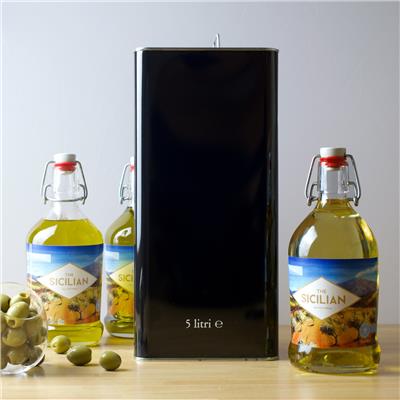 5L Extra Virgin Olive Oil, Cold-extracted | The Sicilian Delicatessen