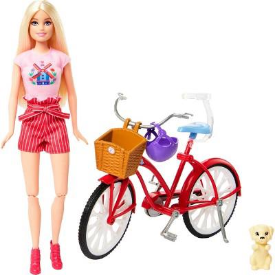 Barbie Pink Passport Holland Doll Set with Bicycle, Clothes, & Travel Accessories : Target