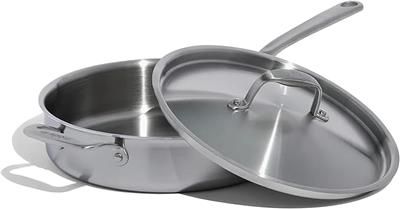 Amazon.com: Made In Cookware | 3.5 Quart Stainless Steel Saute Pan | 5 Ply Stainless Clad | Professional Cookware | Induction Compatible | Crafted in